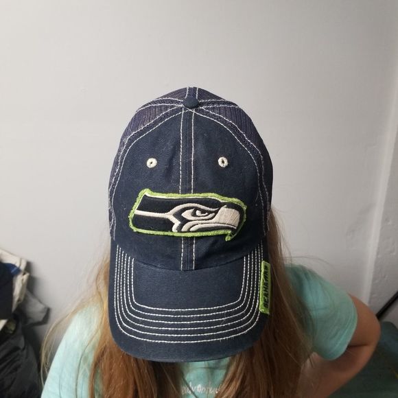 Seahawks mesh trucker football NFL 47 brand hat - Picture 5 of 8